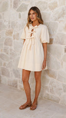 Arana Mini Dress - Beige